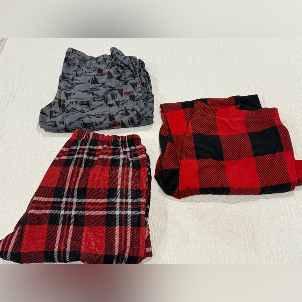 Sonoma Chaps fleece long pajama pants M L